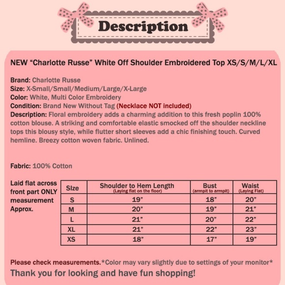 White Floral Embroidered Off Shoulder Cotton Top - Picture 8 of 8